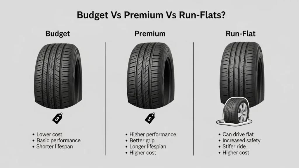 Budget Vs Premium Vs Run-Flats